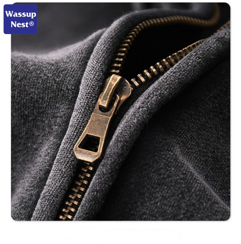 Vintage Washed Double Head Zip Hoodie WN105XJKFLMW-03