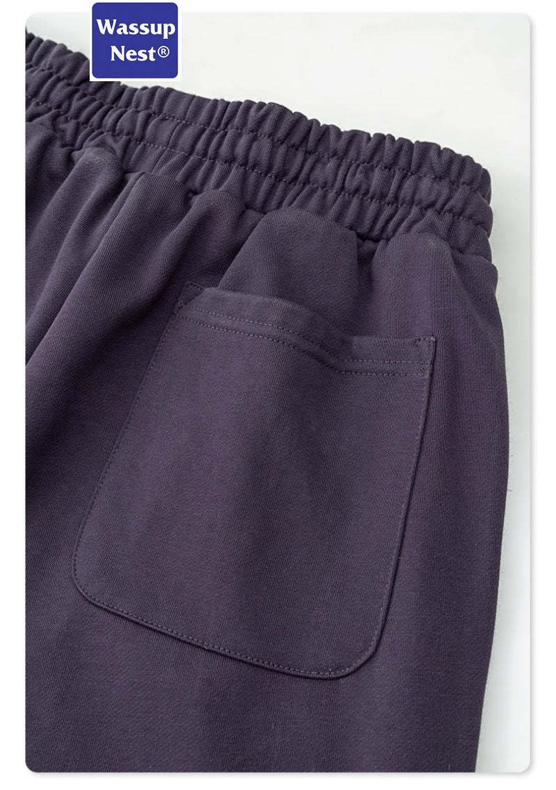 Scuba Knit Solid Color Drawstring Legs Sweatpants WN217BE24127