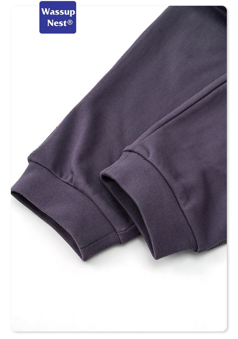 Scuba Knit Solid Color Drawstring Legs Sweatpants WN217BE24127