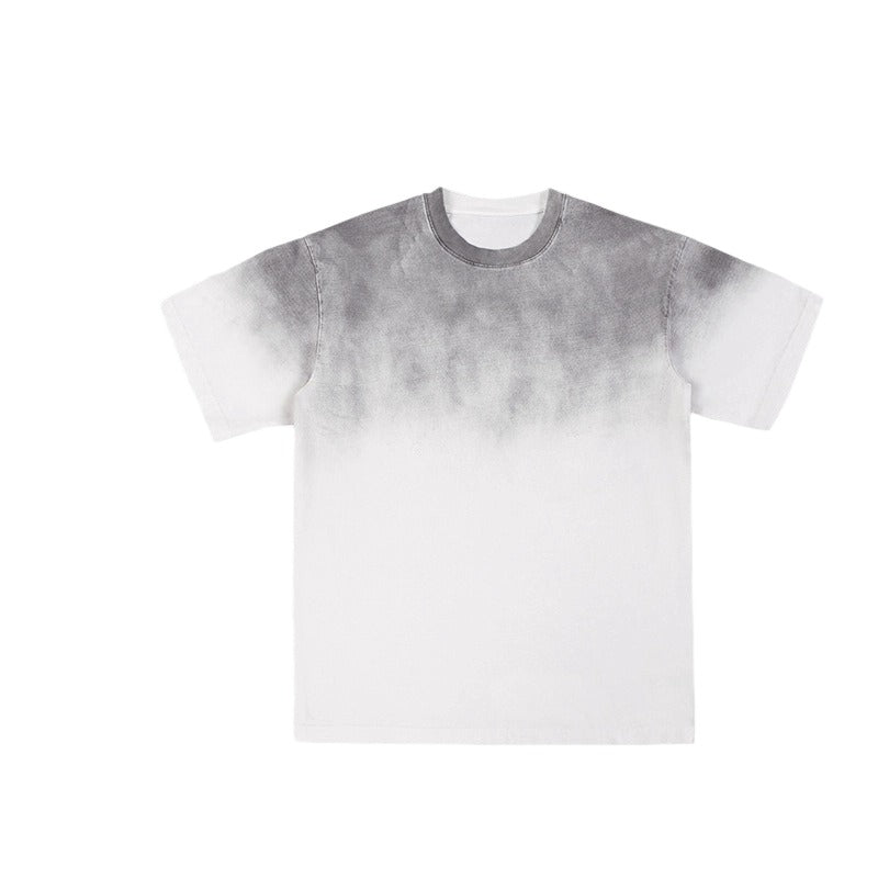 Oversize Heavyweight Washed Tie-Dye Cotton T-shirt WM204 WN002BLNCGX17