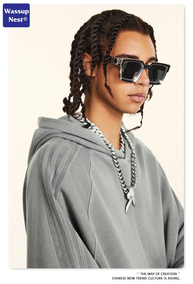 Washed Basic Sport Streaks Hoodie WN110BEW2432K3109