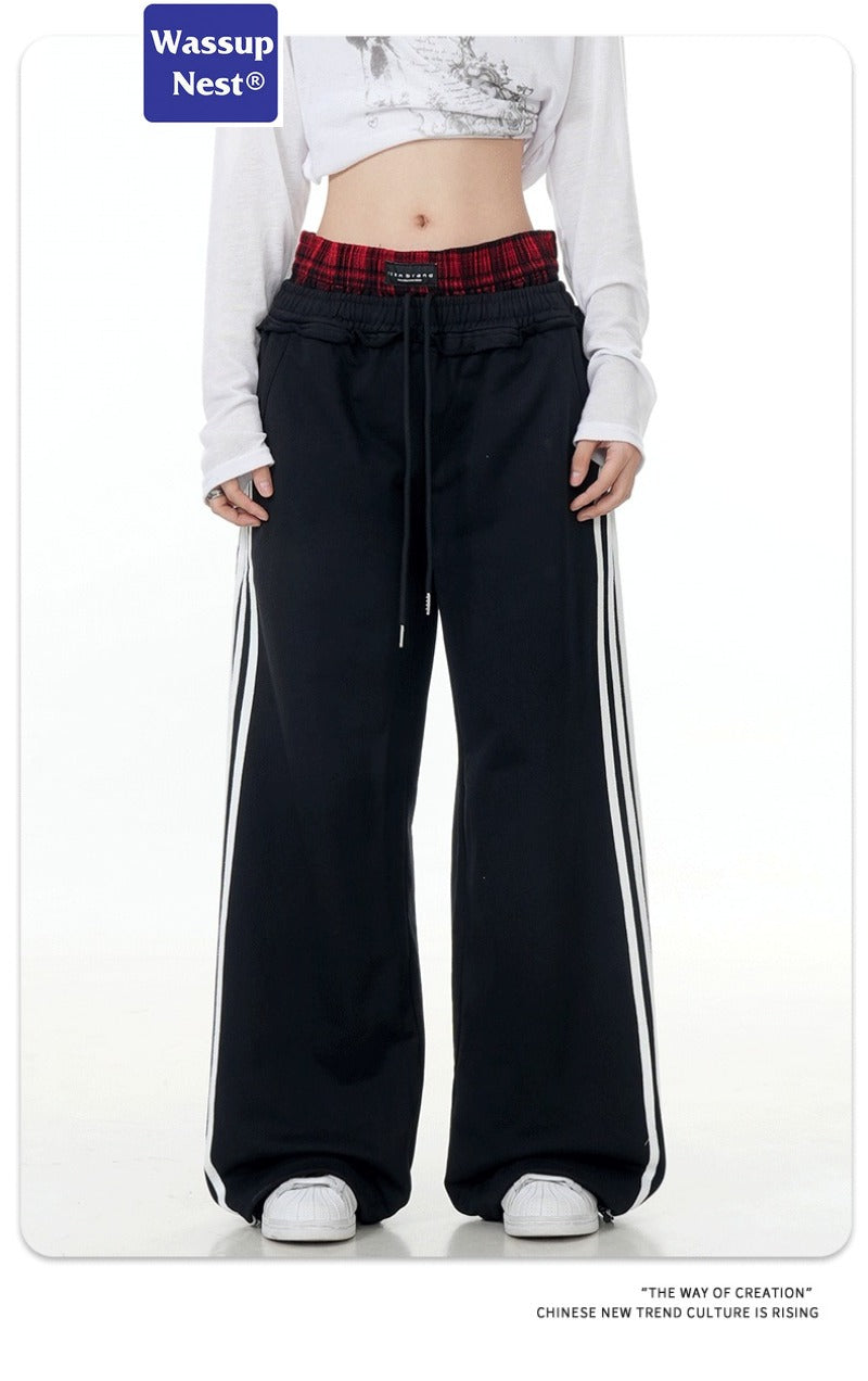 False Two-Piece Straight Sweatpants WN212KN6569
