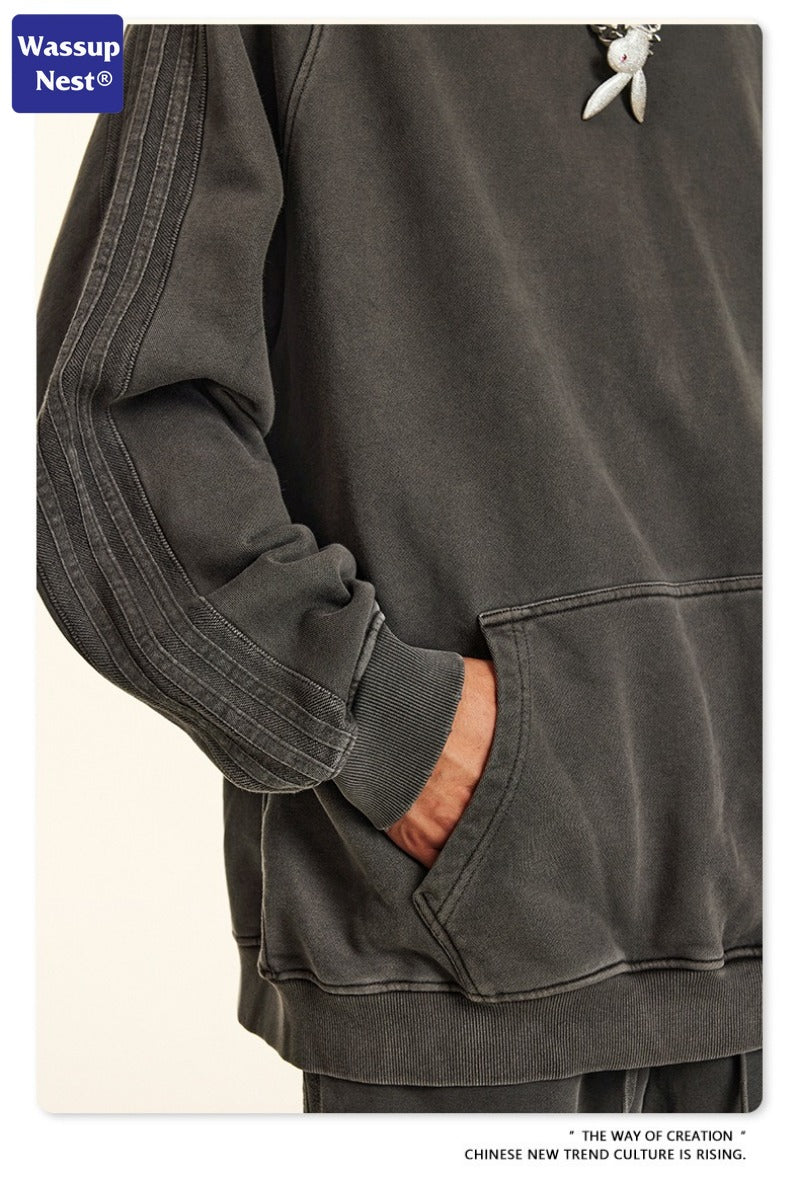 Washed Basic Sport Streaks Hoodie WN110BEW2432K3109