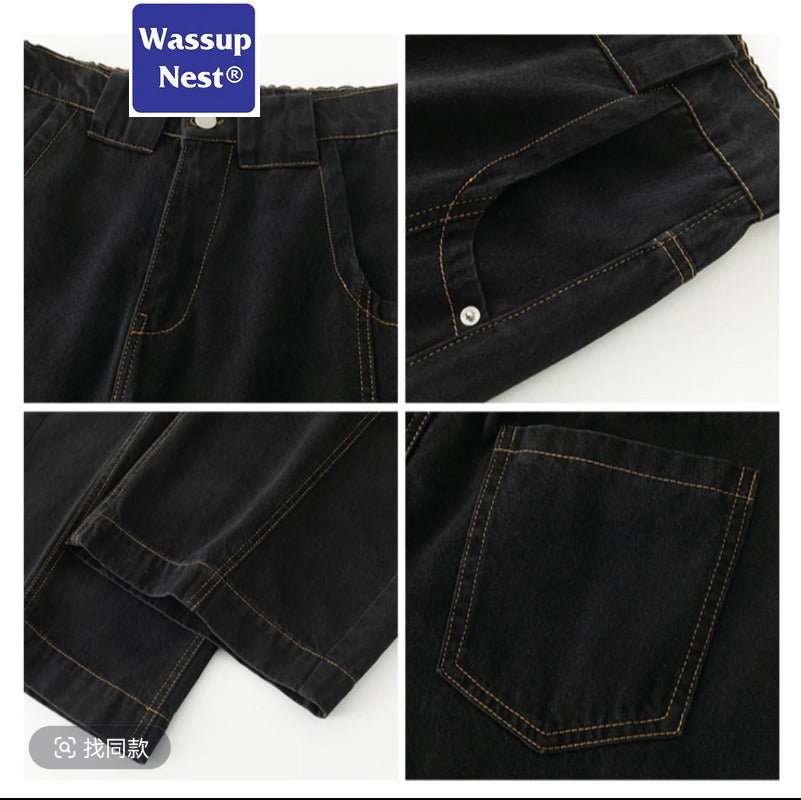 Retro Washed Old Craft Oversize Scimitar-silhouette Jeans WN225HOTRULES