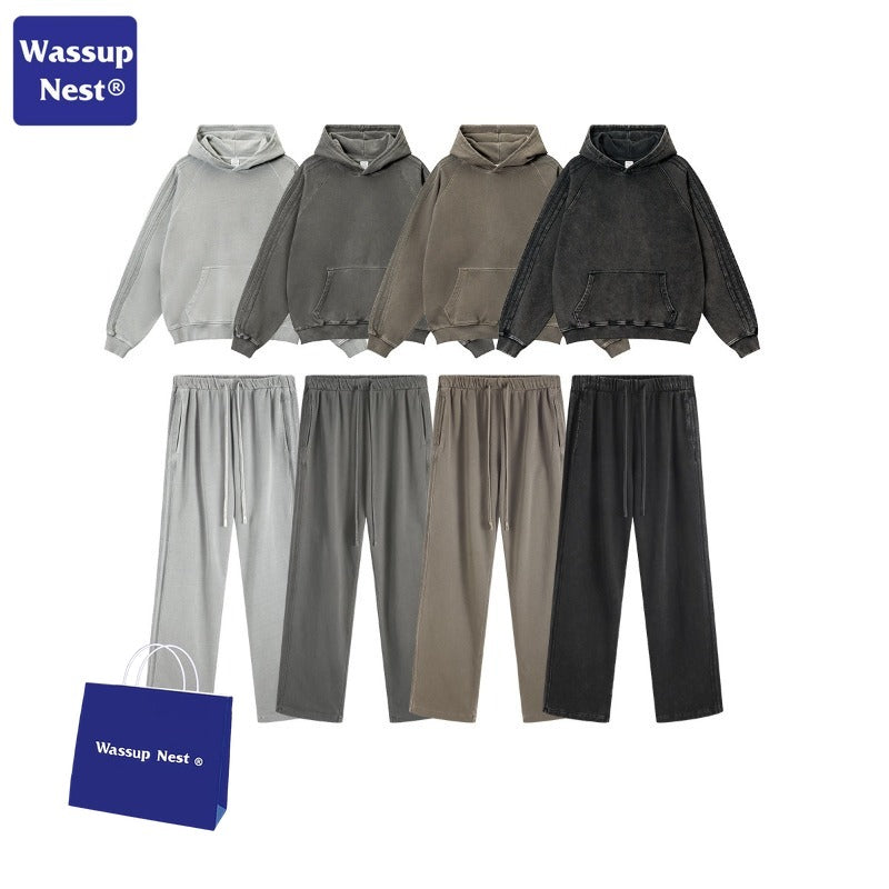 Washed Basic Sport Streaks Hoodie WN110BEW2432K3109