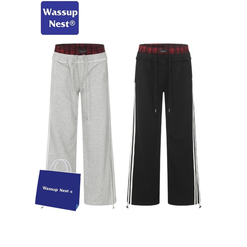 False Two-Piece Straight Sweatpants WN212KN6569