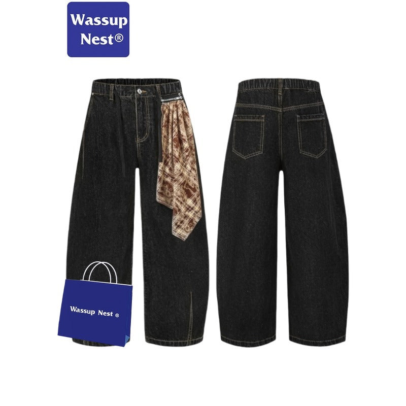 Cleanfit Baggy Retro Scimitar-silhouette Wide-legged, Loose-fitting Jeans WN226N8522