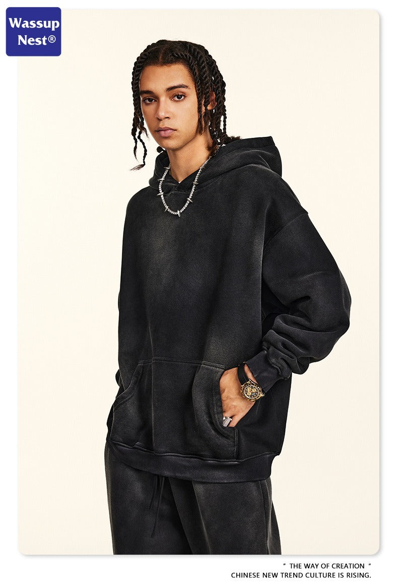 Retro Monkey Washed Hoodie Set WN102BEW23K29