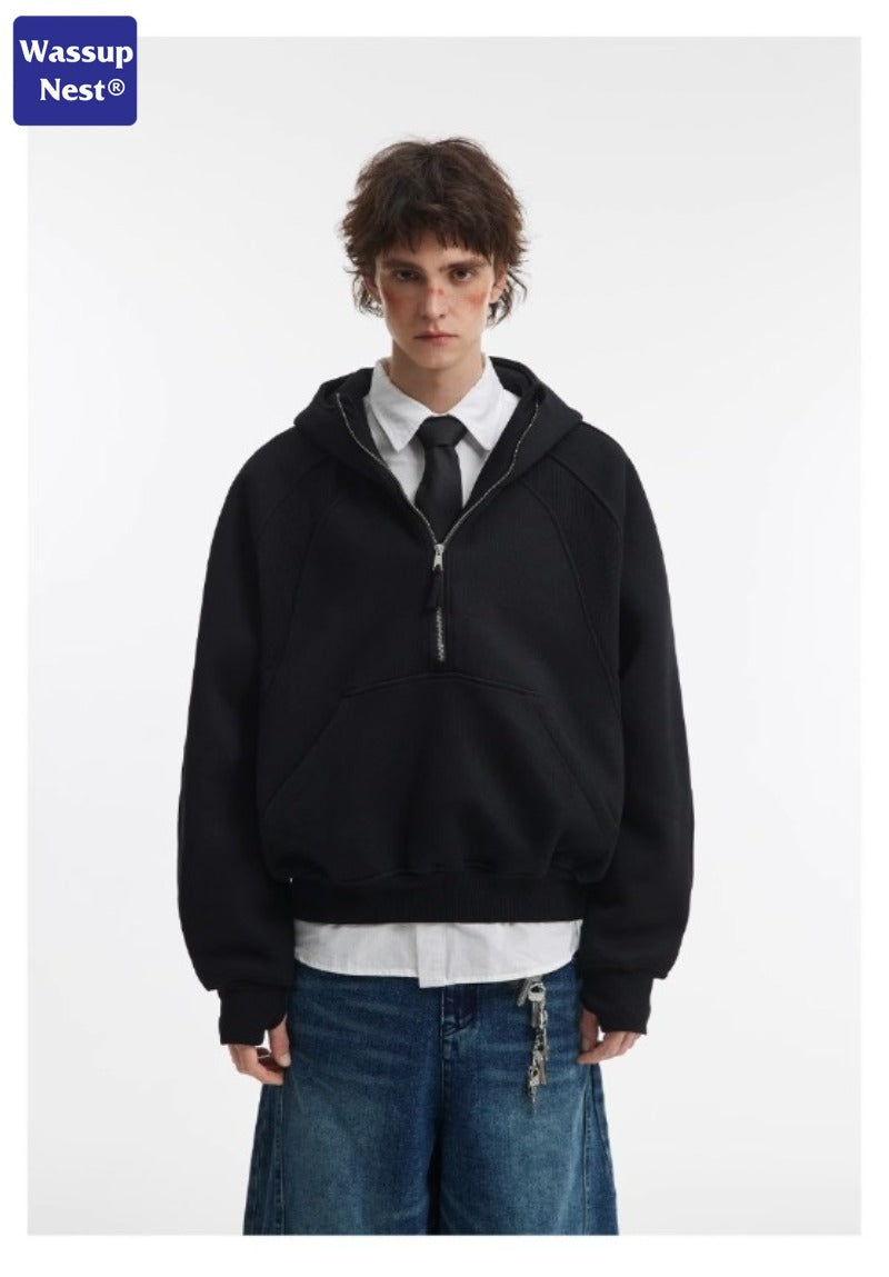 Cleanfit Vintage Multi-Panel UltraWeight Half-zip Hoodie WN107LLLWY988