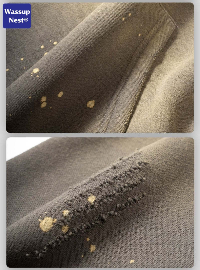 Washed splashed hoodies WN103BK23819