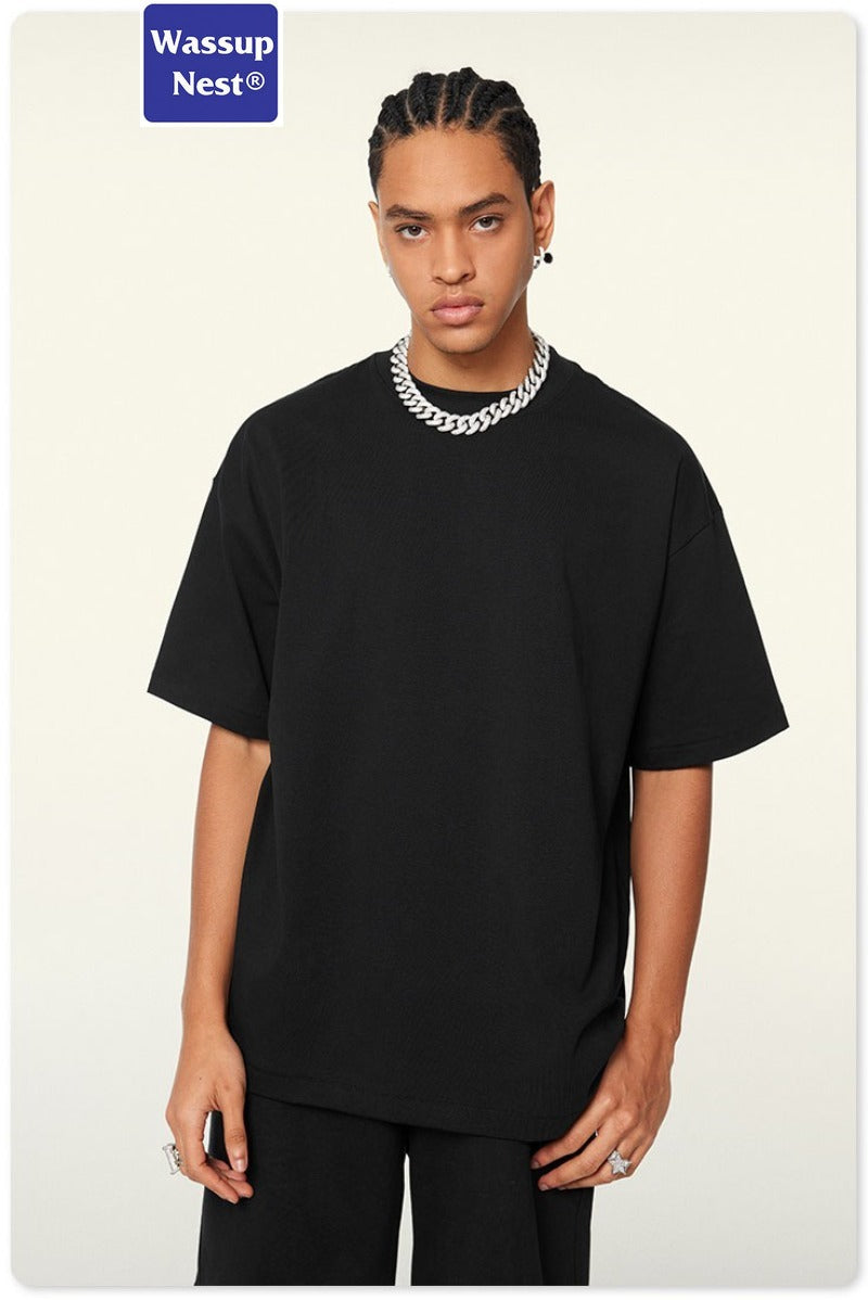 Ba Jia Loose-fitting Cool-feeling Fabric Solid Color Comfortable T-shirt WN004S1923