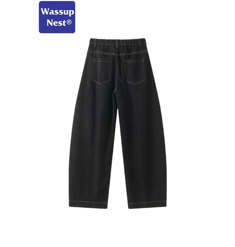 Retro Washed Old Craft Oversize Scimitar-silhouette Jeans WN225HOTRULES