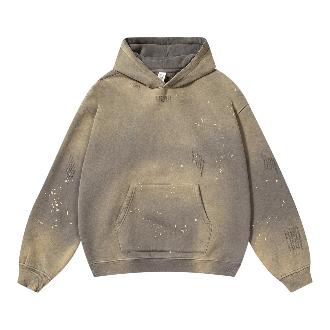 Washed splashed hoodies WN103BK23819