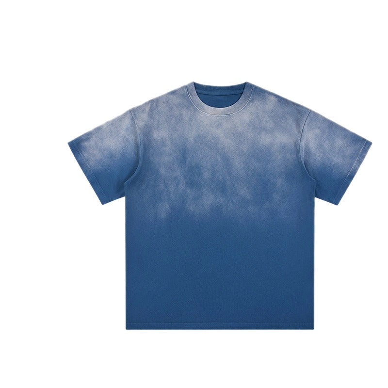 Oversize Heavyweight Washed Tie-Dye Cotton T-shirt WM204 WN002BLNCGX17