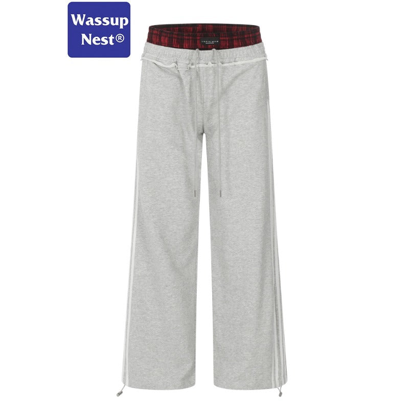 False Two-Piece Straight Sweatpants WN212KN6569