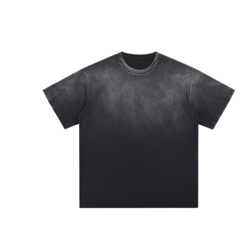 Oversize Heavyweight Washed Tie-Dye Cotton T-shirt WM204 WN002BLNCGX17
