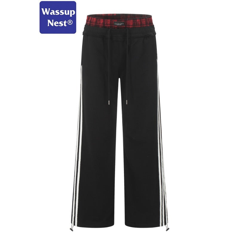 False Two-Piece Straight Sweatpants WN212KN6569