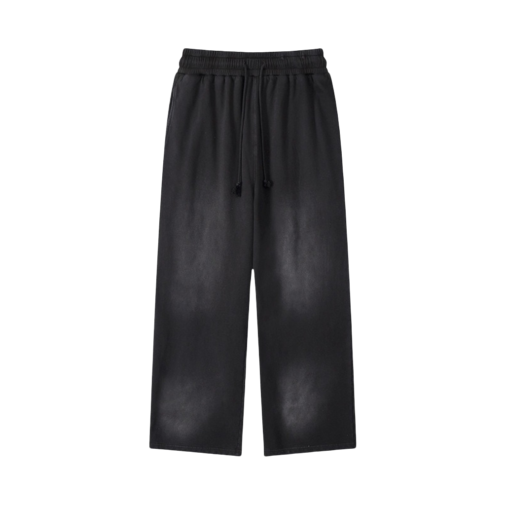 Straight Basic Washed Heavyweight Sprayed Sweatpants WN213WKL-10