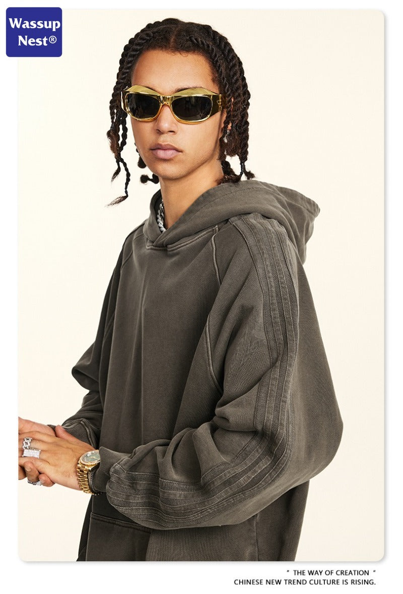 Washed Basic Sport Streaks Hoodie WN110BEW2432K3109