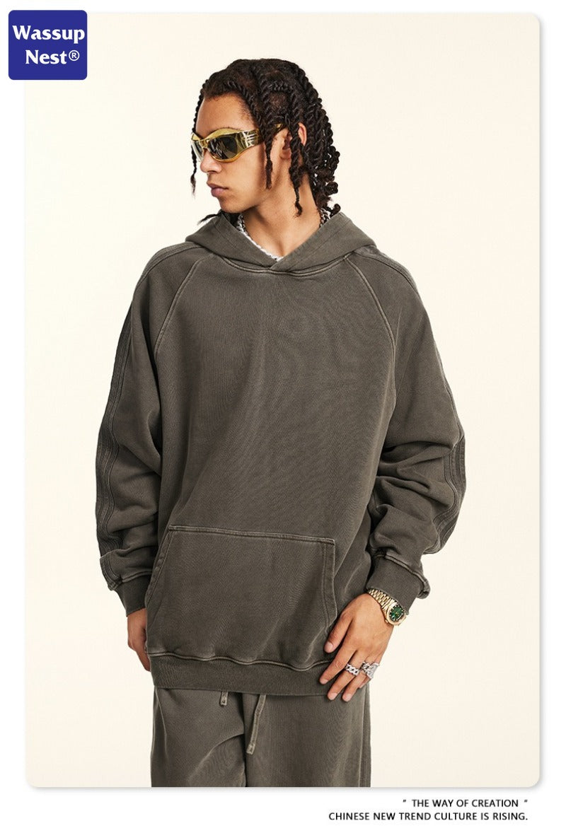 Washed Basic Sport Streaks Hoodie WN110BEW2432K3109