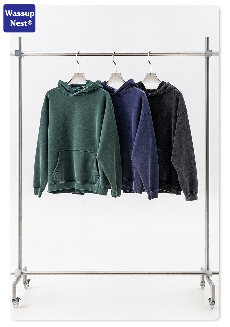Vintage Washed Basic Hoodie Set WN101BEW85K87