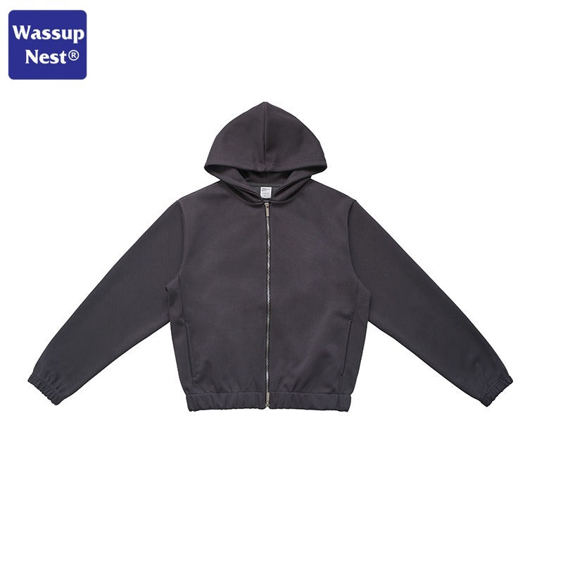 Cleanfit Scuba Knit Boxy Doublehead Zip Hoodie Set WN108UNFX908X909