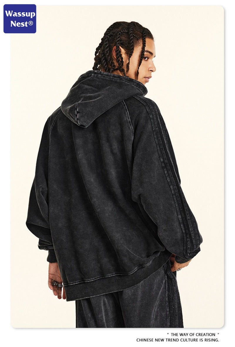 Washed Basic Sport Streaks Hoodie WN110BEW2432K3109