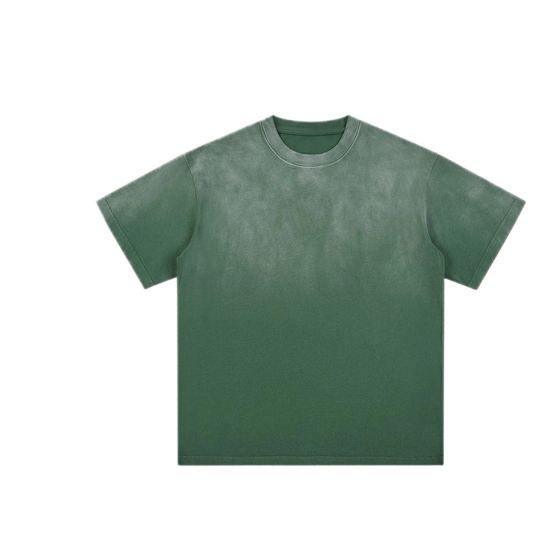 Oversize Heavyweight Washed Tie-Dye Cotton T-shirt WM204 WN002BLNCGX17
