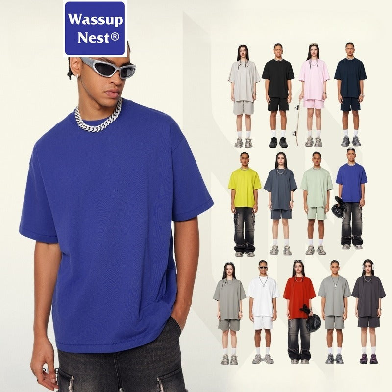 Ba Jia Loose-fitting Cool-feeling Fabric Solid Color Comfortable T-shirt WN004S1923