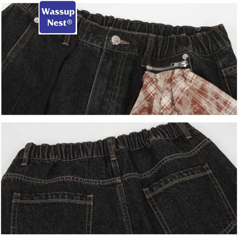 Cleanfit Baggy Retro Scimitar-silhouette Wide-legged, Loose-fitting Jeans WN226N8522