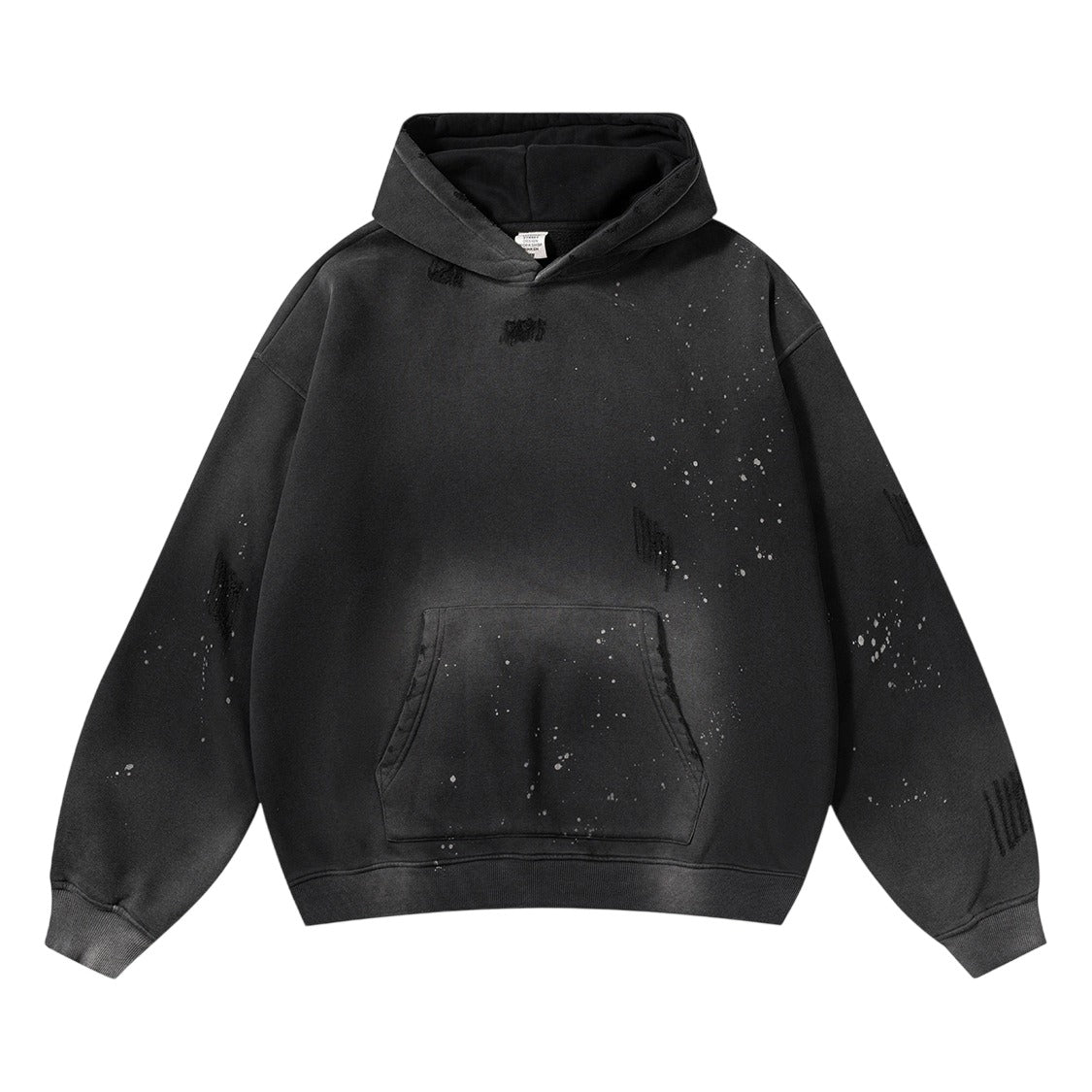 Washed splashed hoodies WN103BK23819