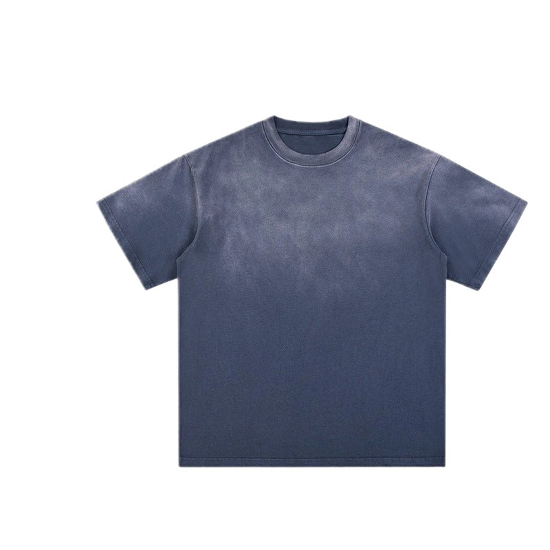 Oversize Heavyweight Washed Tie-Dye Cotton T-shirt WM204 WN002BLNCGX17