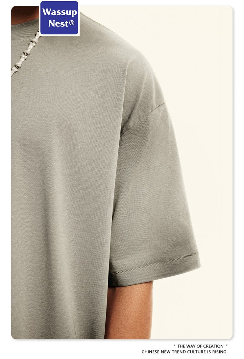 Basic Grunge Washed Old Craft and Dirty T-shirt WN003BES2019
