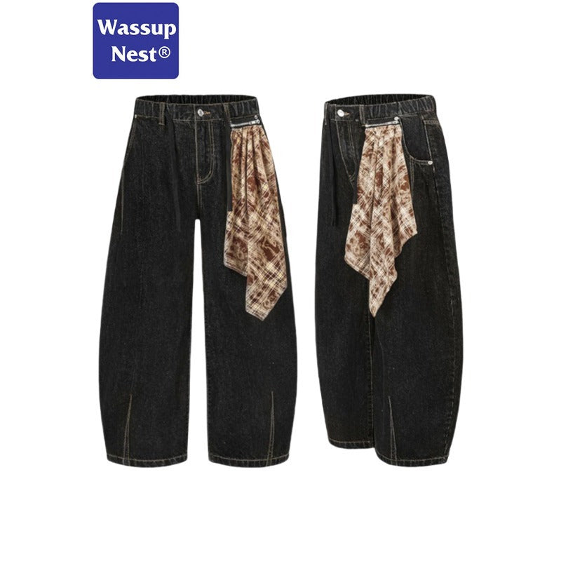 Cleanfit Baggy Retro Scimitar-silhouette Wide-legged, Loose-fitting Jeans WN226N8522