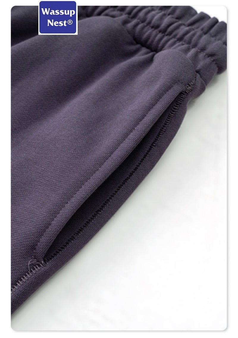 Scuba Knit Solid Color Drawstring Legs Sweatpants WN217BE24127