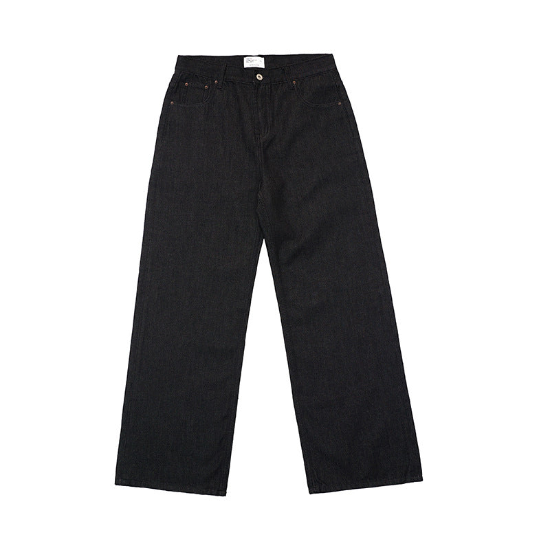 13OZ Navy Original Cow Loose Straight Cleanfit Jeans WN221UNFKZ9689