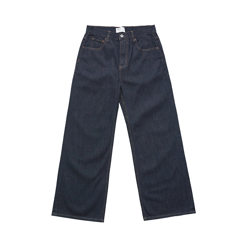 13OZ Navy Original Cow Loose Straight Cleanfit Jeans WN221UNFKZ9689
