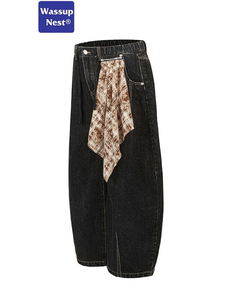 Cleanfit Baggy Retro Scimitar-silhouette Wide-legged, Loose-fitting Jeans WN226N8522